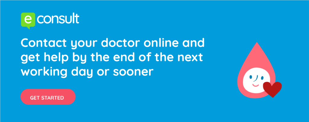 Contact your doctors online and get a response by the end of the next working day
